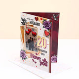 Lindt Chocolate With My Dear Husband 20 Reasons Why Greeting Card and Envelope