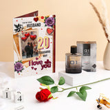 Archies 01 Black Diamond Perfume With Greeting Card and Rose