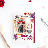 My Dear Husband 20 Reasons Why Greeting Card With Envelope