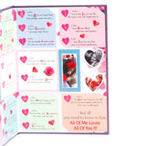 White Teddy Bear with Lindt Chocolate and Greeting Card