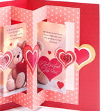 Sweetheart Teddy Bear with Lindt Chocolate and Greeting Card