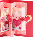 Sweetheart Love Teddy Greeting Card With Rose and Ferrero Rocher