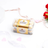 White Teddy Bear with Chocolate and Greeting Card