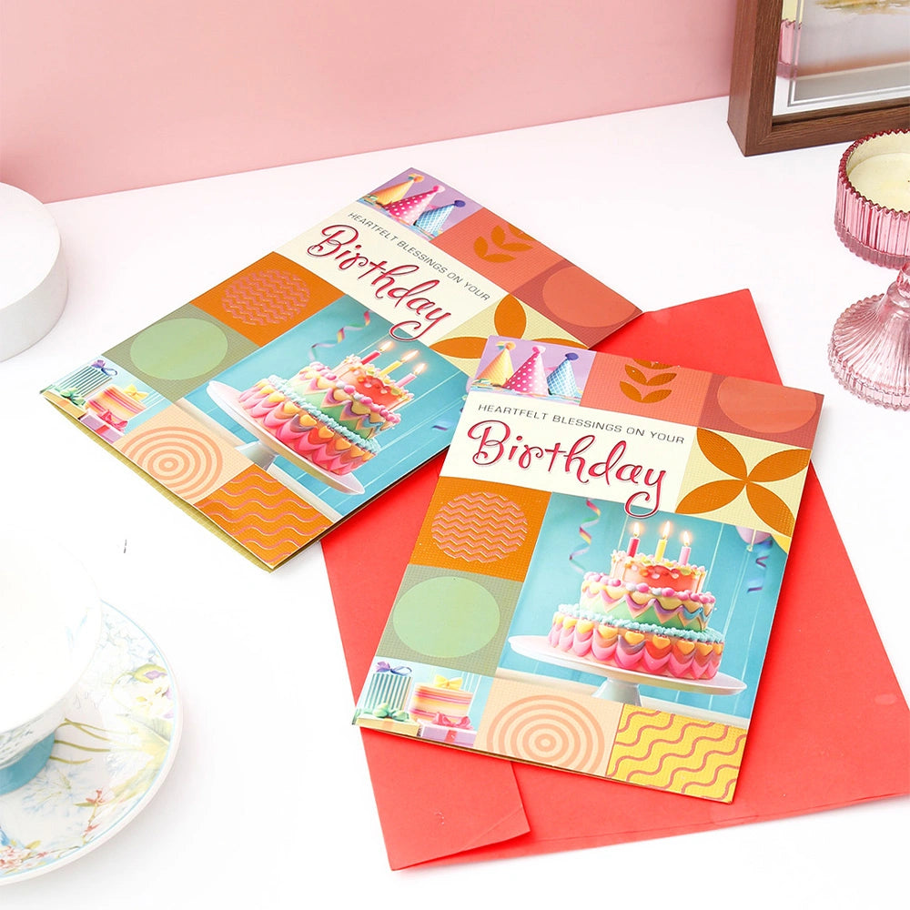 Pack Of 2 Heartfelt Birthday Greeting Card