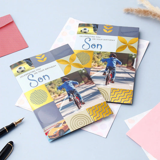 Pack Of 2 Celebrating Birthday Greeting Card For Son