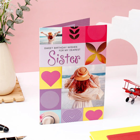 Sweet Wishes Birthday Greeting Card For Sister