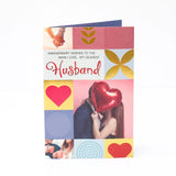 Dearest Anniversary Greeting Card For Husband With Chocolates