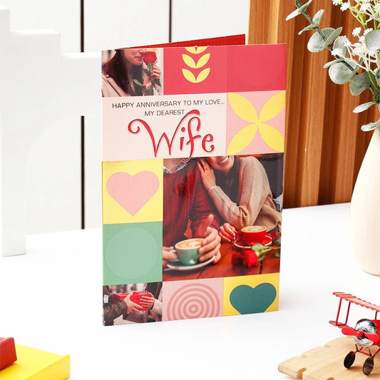 Dearest Anniversary Greeting Card For Wife