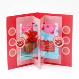 Wishing Anniversary Greeting Card For Couple With Chocolates