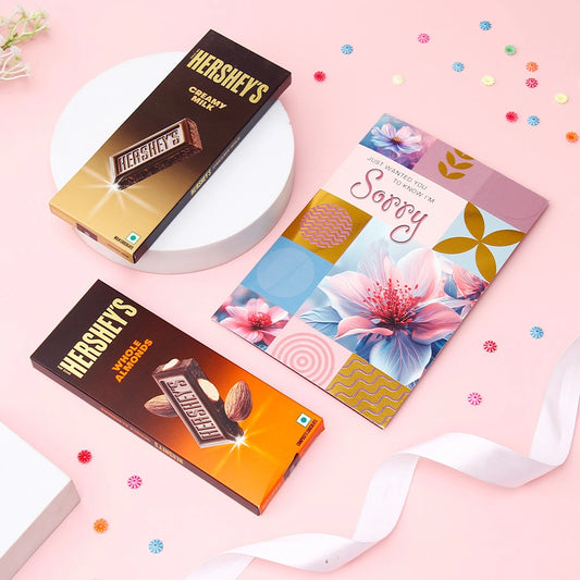 Just Wanted You to Know Sorry Greeting Card With Chocolates