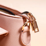 Blush Pink Oval-Clasp Handbag