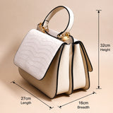 Ivory Muse Croc-Flap Handbag