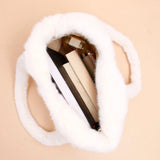 White Fluffy Faux Fur Tote Bag