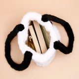 Panda Fluffy Faux Fur Tote Bag