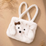 Puppy Fluffy Faux Fur Tote Bag