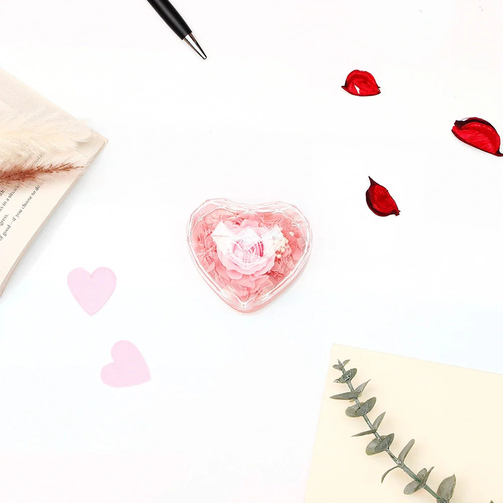 Blossom Pink Heart Ring Jewellery Box