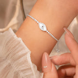 Evil Eye Cubic Zirconia Tennis Bracelet