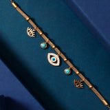 Turquoise Evil Eye Charm Bracelet