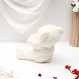 Romantic Heart Plush Teddy Bear - White