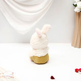 White Bunny Soft Toy in Green Dress