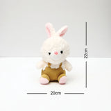 White Bunny Soft Toy in Green Dress
