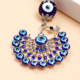 Gol Pankhi Peacock Evil Eye Keychain