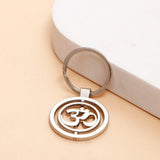 OM Circle Design Keychain