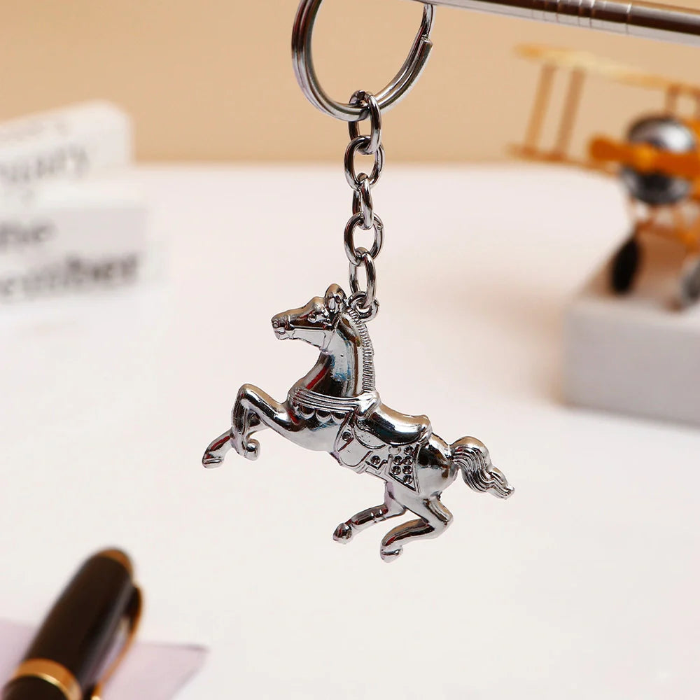 Silver Horse Keychain
