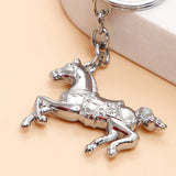 Silver Horse Keychain