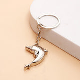 Dolphin Metal Keychain