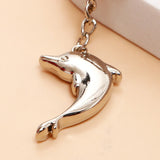Dolphin Metal Keychain