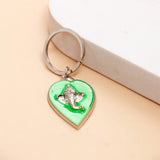 Green Enamel Ganesha Keychain