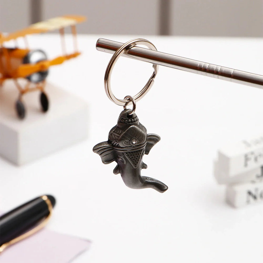 Ganesha Metal Keychain