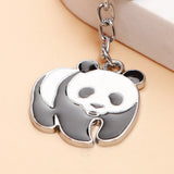 Panda Metal Keychain