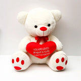 White Sweetheart Teddy Bear