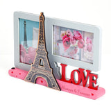 Eiffel Tower Dual Photo Frame