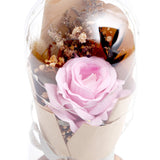Eternal Pink Rose Glass Dome