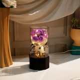Eternal Love LED Purple Rose Bouquet