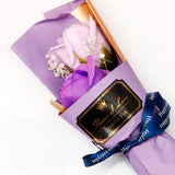 Lavender Dream Single Rose Artificial Flower Bouquet