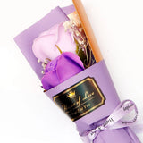 Mauve Magic Single Rose Artificial Flower Bouquet