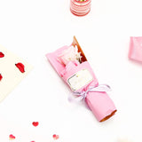 Soft Pink Single Rose Artificial Flower Bouquet