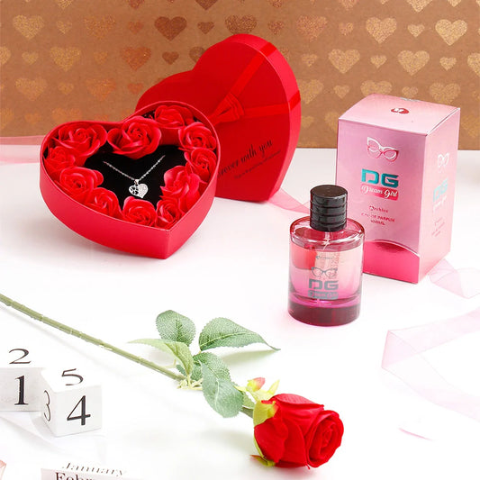 Archies Dream Gals Perfume With Red Jewellery Box and Rose