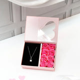 Pink Roses Valentines Jewellery Gift Box
