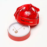 Best Wishes Red Valentines Jewellery Box