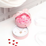 Best Wishes Pink Valentines Jewellery Box