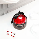 Best Wishes Black Valentines Jewellery Box