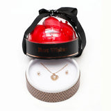 Best Wishes Black Valentines Jewellery Box
