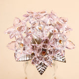 Archies Pink Crystal Bloom Rose Figurine