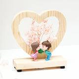 Pink Heart of Love LED Showpiece