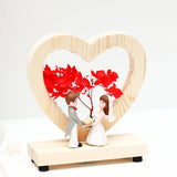 Red Heart of Love LED Showpiece
